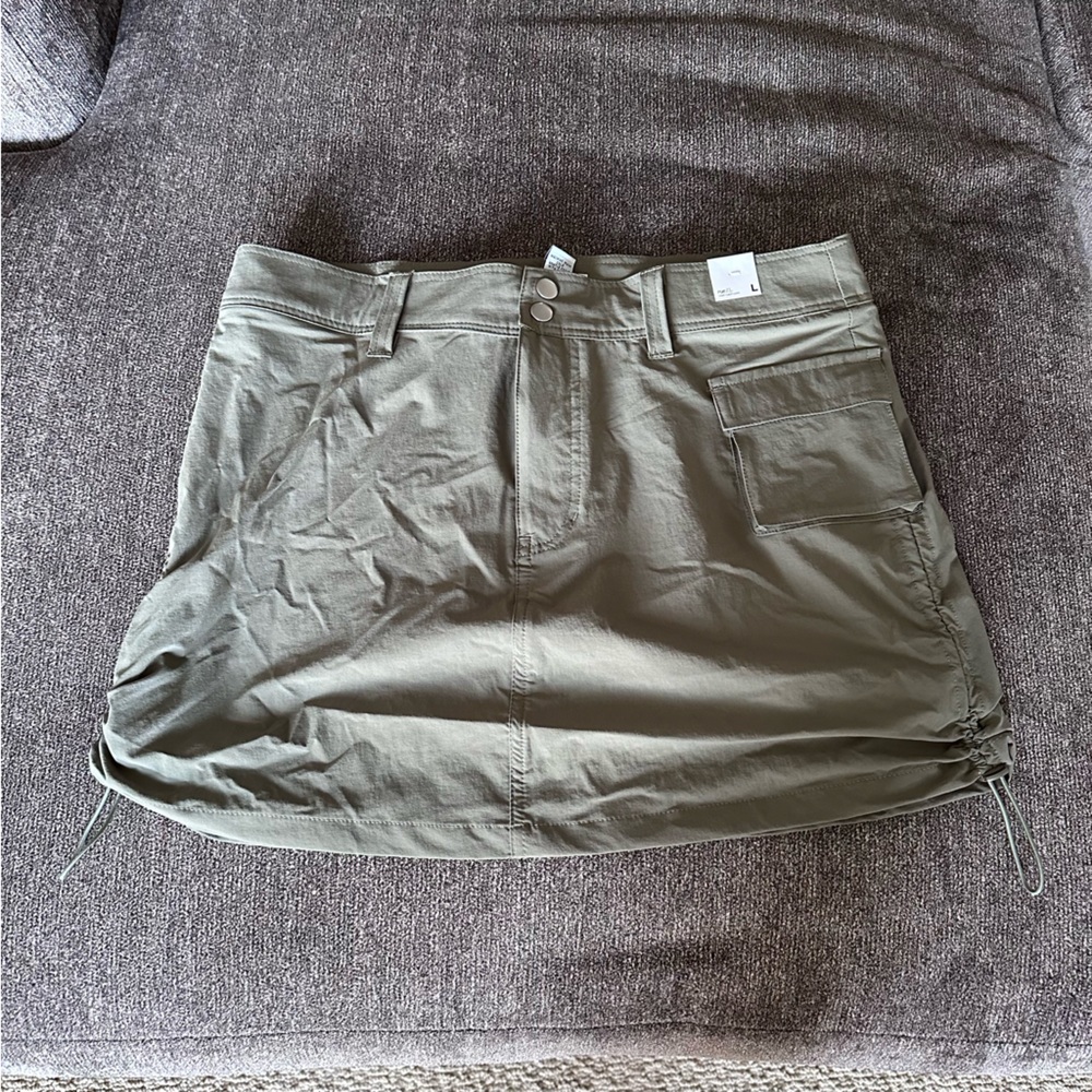 Rue21 Skirt Women’s Large NWT Olive Cargo Parachute Mini Cinch Casual Short Y2K
